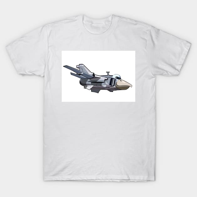 Cartoon Jetbird T-Shirt by Mechanik